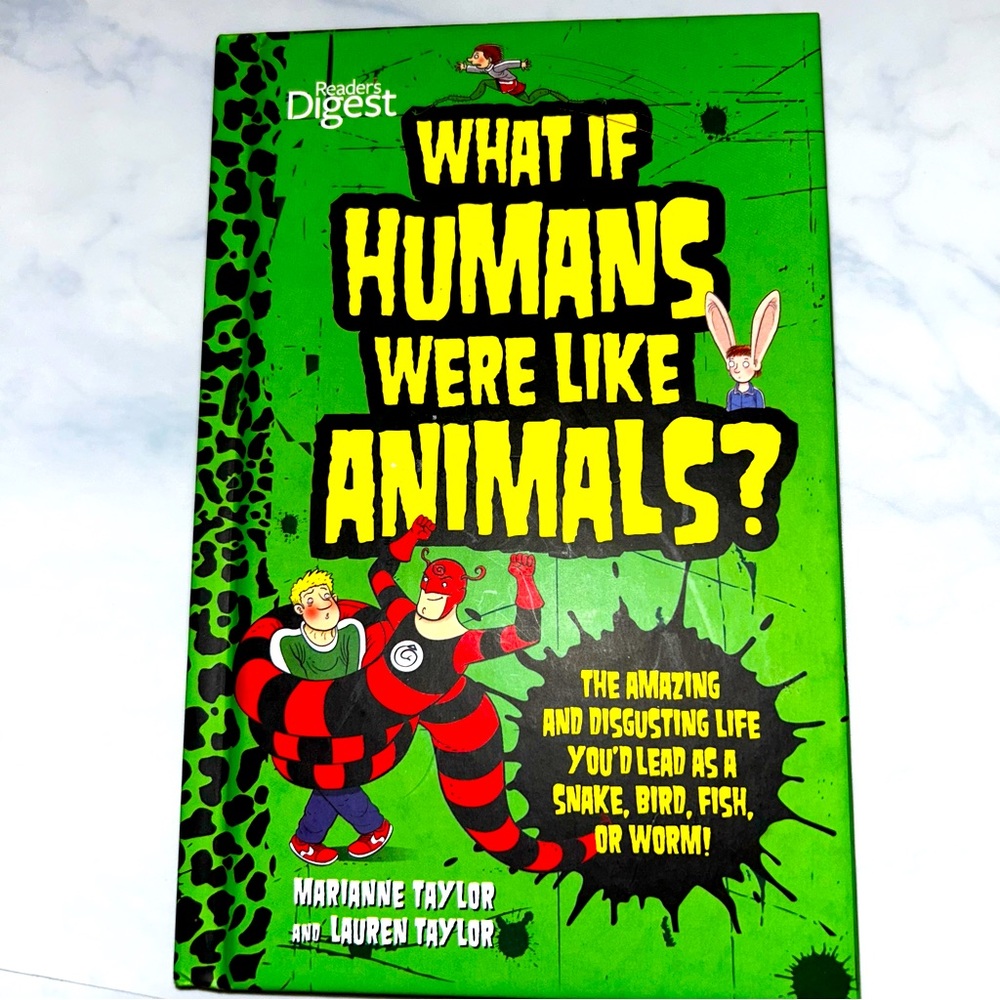 Hardcover Book - What if Humans Were Like Animals? - nwt